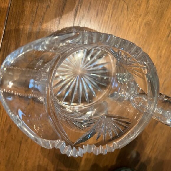19th Century American Brilliant Period Crystal Pitcher - Picture 2 of 9